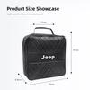 For Jeep Car Storage Box Charging Gun Leather Bag Accessories For Jeep Grand Cherokee Wrangler JK Gladiator Compass Renegade