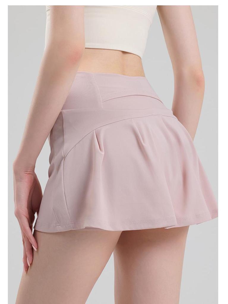 Women's Quick-Dry Anti-Exposure Sports Midi Skirt - Slimming Yoga, Running, Tennis, Summer Cover-Up Skirt