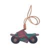 Motorcycle Bag Pendant Faux Leather Mini Motorcycle Backpack Charm Handmade Decorative Keychain Charm Gift