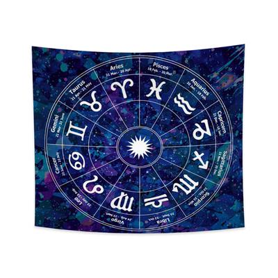 Tarot-Wandteppich, Sternzeichen, Sternbild, Horoskop, Wandteppich, Wandbehang, Hexerei, Wahrsagerei, Dekoration, Altartuch, Heimdekoration