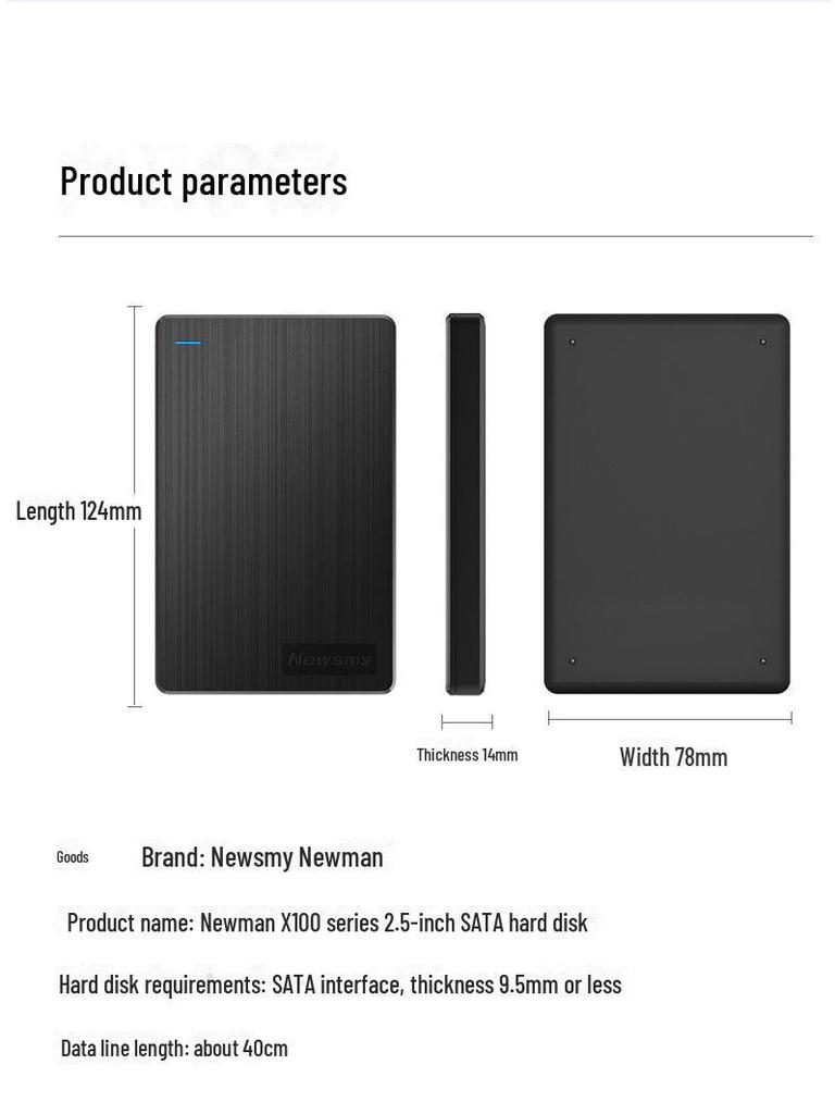SATA 2.5-Inch Mobile Hard Drive USB 3.0 External Solid State 250GB/500GB/1TB