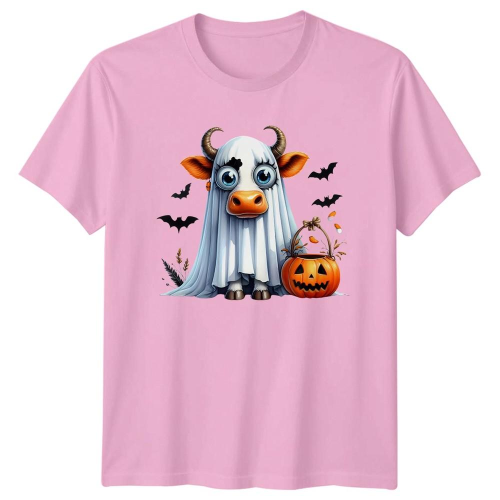 Cow Ghost Halloween Holidays Unisexs TShirt Unisexs Tee Graphic Unisex Top