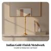 Aluminum Candlestick with Gold Electroplated Finish Stable for Entryway, Mantel