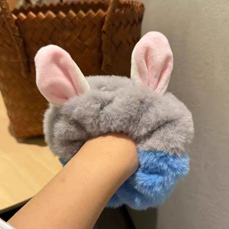 Cute Judy Nik Cartoon Plush Ears Hair Tie: 2025 Autumn/Winter Edition for Women