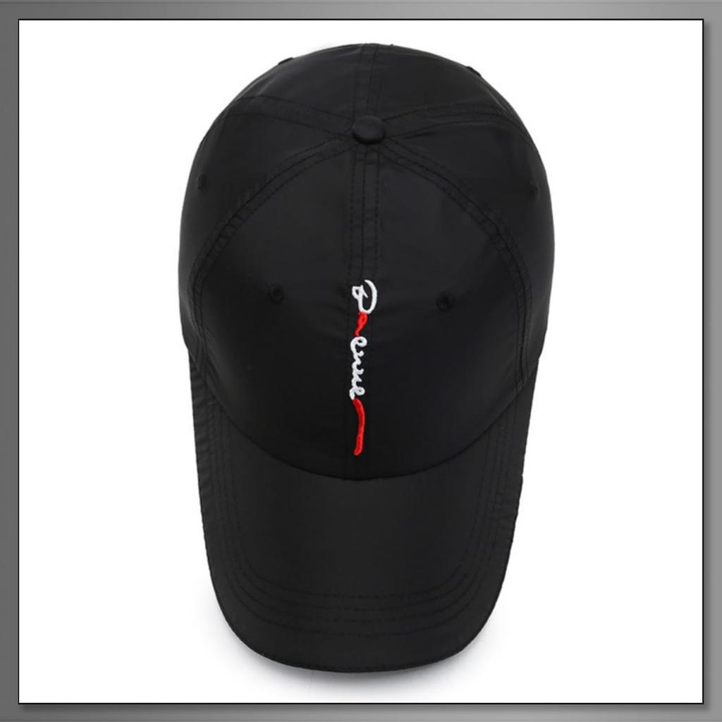 Buzz Selection CAP547 Simple English Letter Cap for Men and Ideal for Outdoor and Fishing (Light Gray) - Women, Activities, Hiking, Walking,
