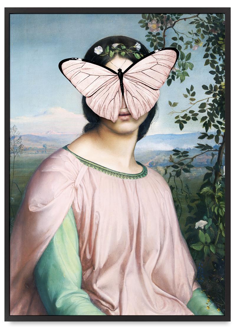 

Plakat portret motyl pop art 21x30 cm