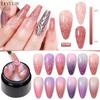 LILYCUTE 7ml Thermal Gel Nail Polish 3 Layers Temperature Shiny Color Changing Semi Permanent Soak Off UV Gel Polish Varnish Base Top Gel Nail Art DIY