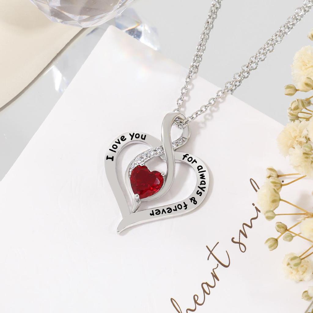 Starlight Stone Eternal Love Heart Necklace for Women