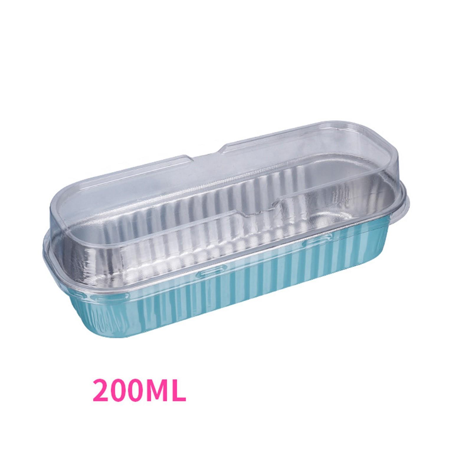 

50 шт. 200 мл цветная алюминиевая фольга форма для выпечки безопасная для духовки герметичная упаковка для дуриана сырный пудинг чашка с крышкой One Size синий