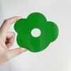 Acrylic Flower Coaster Heat-Resistant Cute Clear Cup Mat for Desk Kitchen Living Room Waterproof Non-Slip Reusable Drink Mat for Mugs