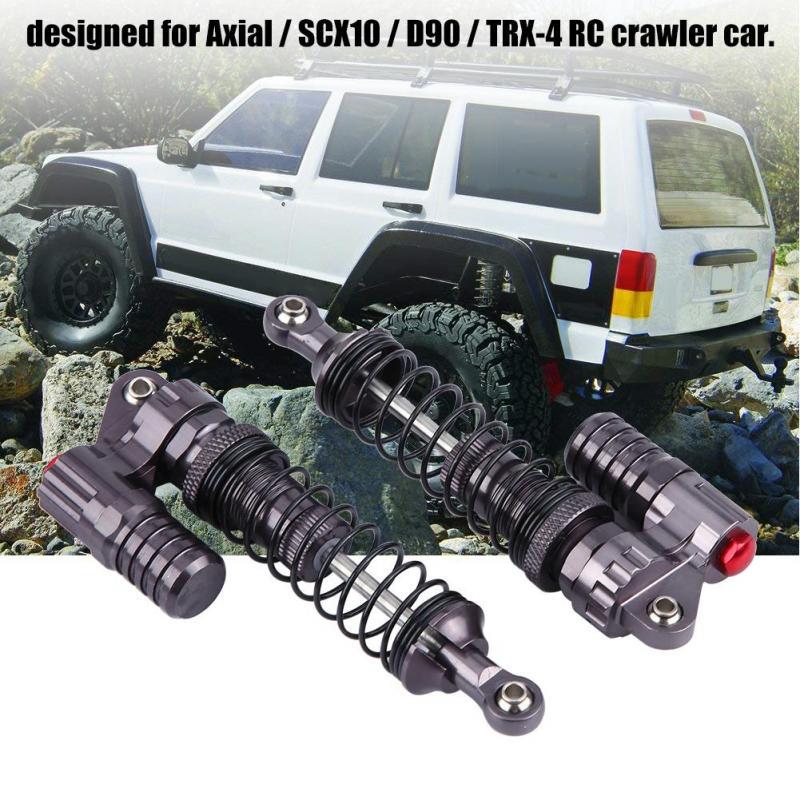 SCX10 TRX-4 RC Crawler Car 4Pcs RC Shock Absorbers Aluminum Alloy High Strength Springs Shocks Set Damper for Axial D90