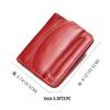 Women's Genuine Leather Slim Wallet & Coin Purse: Versatile, Soft Cowhide, Two-in-One Money Clip.
