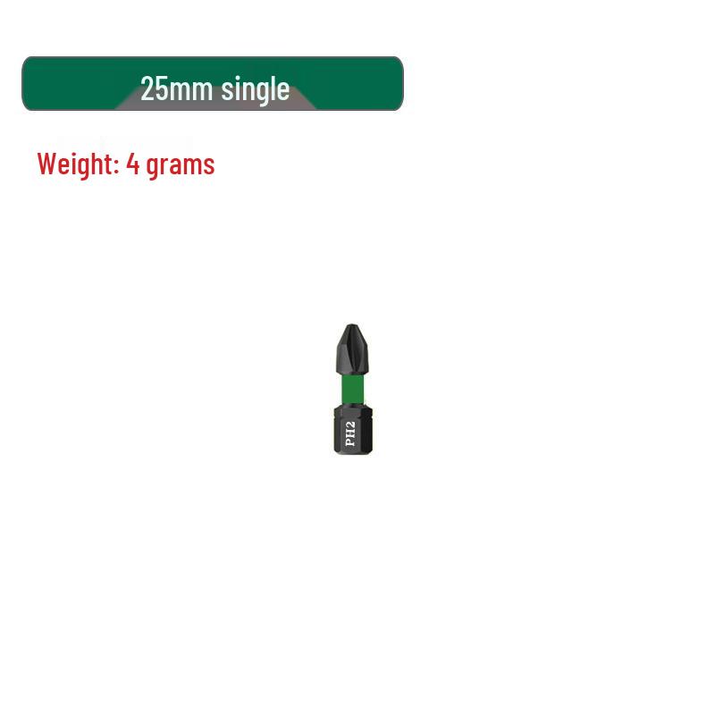 High Hardness S2 Magnetic Impact-Resistant Non-Slip Phillips Screwdriver Bit for Electric Drills