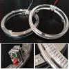 2Pcs Red 2.5" Led Light Guide Angel Eyes Halo Rings For Car Headlights Retrofit