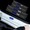 4Pcs Car Threshold Strip Transparent Sticker Decorative Badge For Fiesta MK7 Mondeo MK4 ST Focus MK1 MK2 MK3 Focus 2 3 4