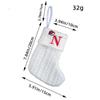 Embroidered Christmas Socks Alphabet Christmas Tree Pendant  Christmas Tree