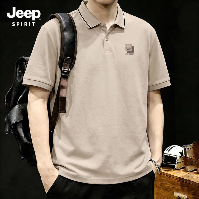 JEEP SPIRIT Men's Casual Breathable Polo T-Shirt