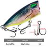 Micro Lure Wave Crawling Fake Bait3DPrint4cm3.2gFloating Water12Bionic Lure for Bass and Mandarin Fish