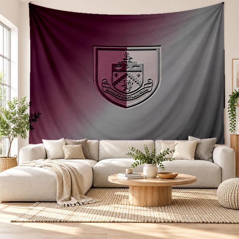 Burnley Football Wall Tapestry, Soft Fabric Wall Hanging, Decorative Backdrop For Bedroom Home Wall Art