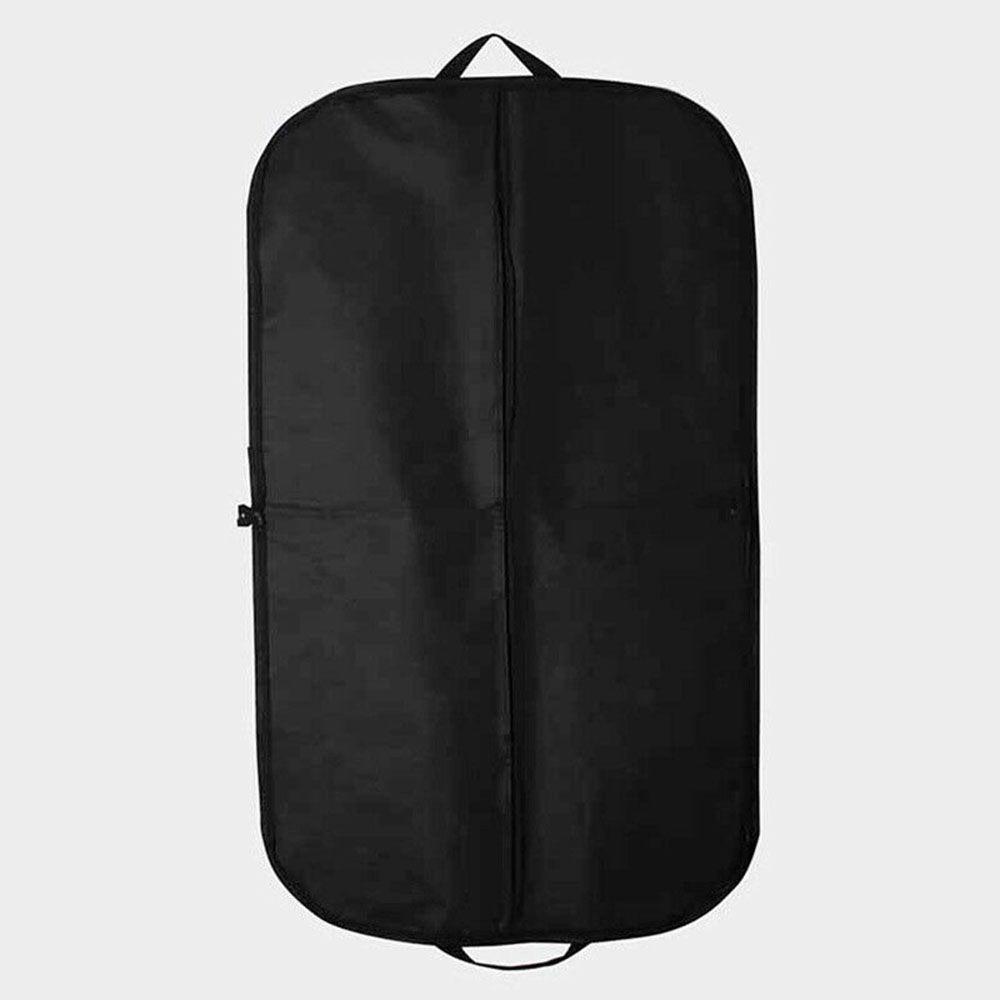 1pc Foldable Black Suit Garment Bag Dust Cover Clothes Travel Storage Organizer Perfect for Your Fashionable Adventures