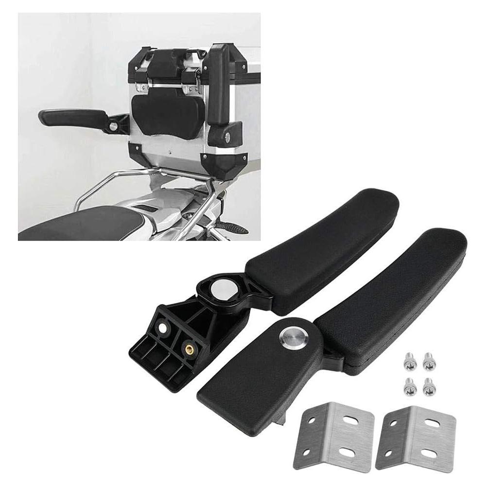 1 Pair Motorcycle Passenger Armrest Rear Box Foldable Grab Handles