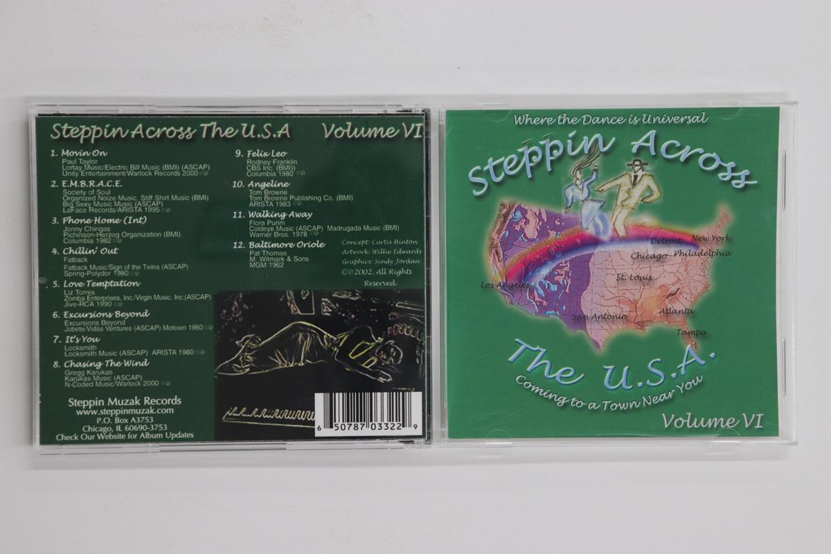 

CD VARIOUS Steppin Across The U.S.A. Volume VI NONE STEPPIN MUZAK 2002 US Jazz Used
