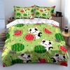 Adorable Cats And Watermelon Set  Kid'S And Adults' Bedroom Decor, Exquisite Three-Piece Bedding Set Gift