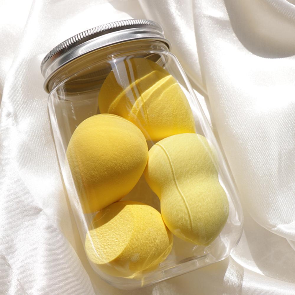 Make-up-Schwamm in verschiedenen Größen, für den trockenen und nassen Gebrauch, Kosmetik-Quastenschwamm, Foundation, Puder, Rouge, Beauty-Tools mit Aufbewahrungsbox