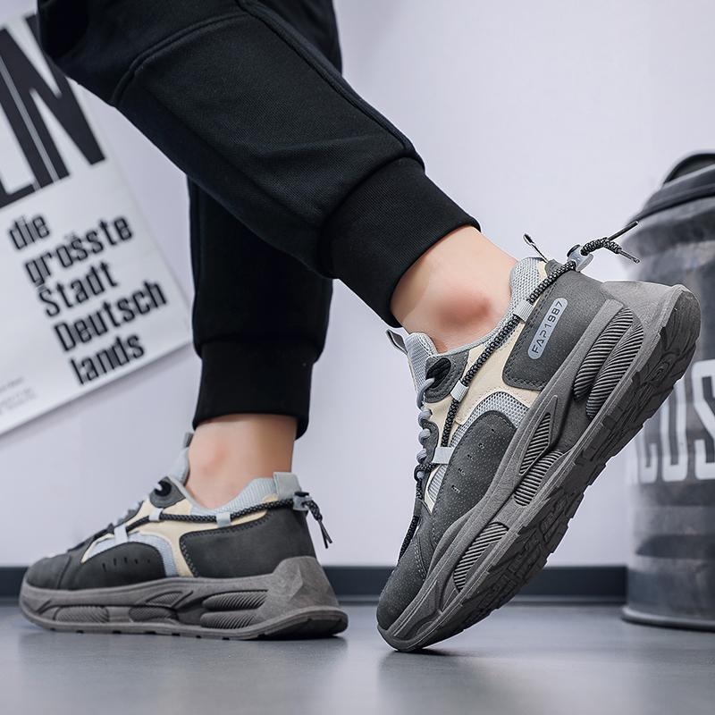 Fashion New Summer Mens Sports Running Shoes Casual Versatility Breathable Heightened Sneakers Comfortable Lace-up Shoes Tenis Masculino