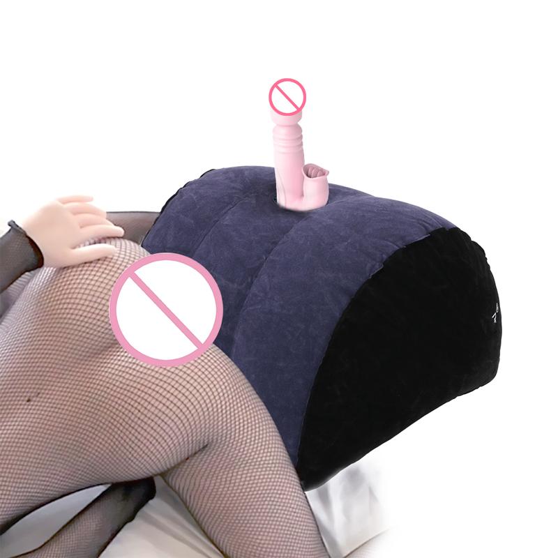 Inflatable Sex Aid Pillow Sex Furnitures Sexy Toys For Couples Adult Games Women Masturbation Position Support Flocking Cushion