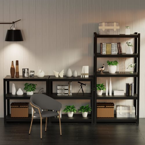 Alebert "Alebert" 5-Tier Steel Rack, 90cm Wide x 55cm Deep x 180cm High, Metal Rack with Shelving, 875kg Maximum Load Capacity, Heavy-Duty Storage She