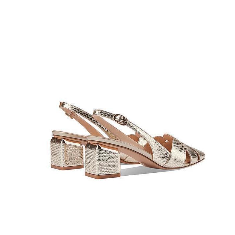 Summer Women's Pumps Cutouts Ladies Sandals Square Heels Party Shoes Shallows Platform Shoes for Women Trend Tacones De Mujer