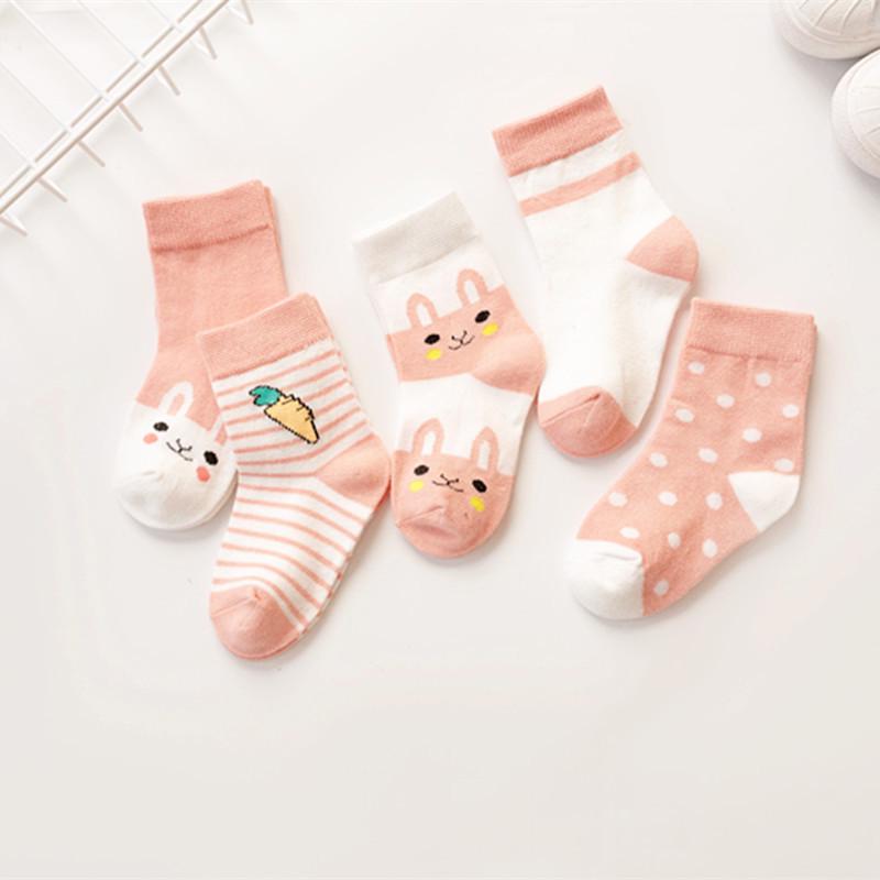 2025 Breathable Cotton Baby Socks - Unisex Cartoon Ear Design for Spring & Autumn