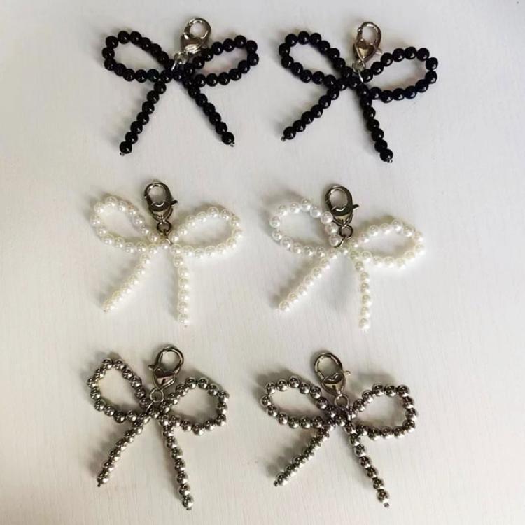 Sweet Pearls Beaded Bowknot Shoe Charm Sweet Shoe Charm Pendant Shoelaces Clip Decorative Pendant Gift for Women