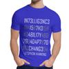 Intelligenz Passe dich an oder stirb Kodiertes T-Shirt Mode Rundhals Maßgeschneidert Mann S Retro Natürliche Baumwolle US