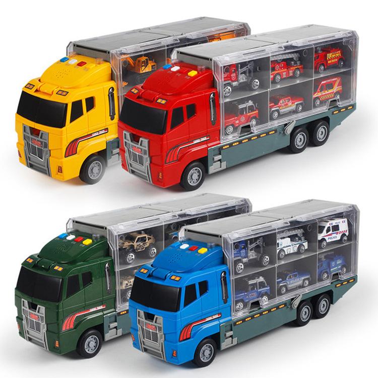 Spielzeug Auto Transporter Feuerwehrauto Kinder Fahrzeug Truck Engineer LKW Spielzeug Auto Transporter Feuerwehrauto Kinder Fahrzeug Truck Engineer LKW