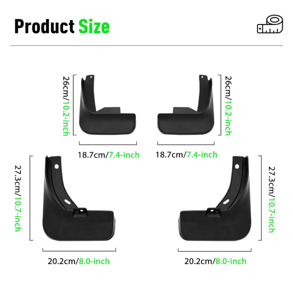 4KS Lapače nečistot Kompatibilní se Škoda Rapid Hatchback 2013 2014 2015 2016 2017 2018 2019