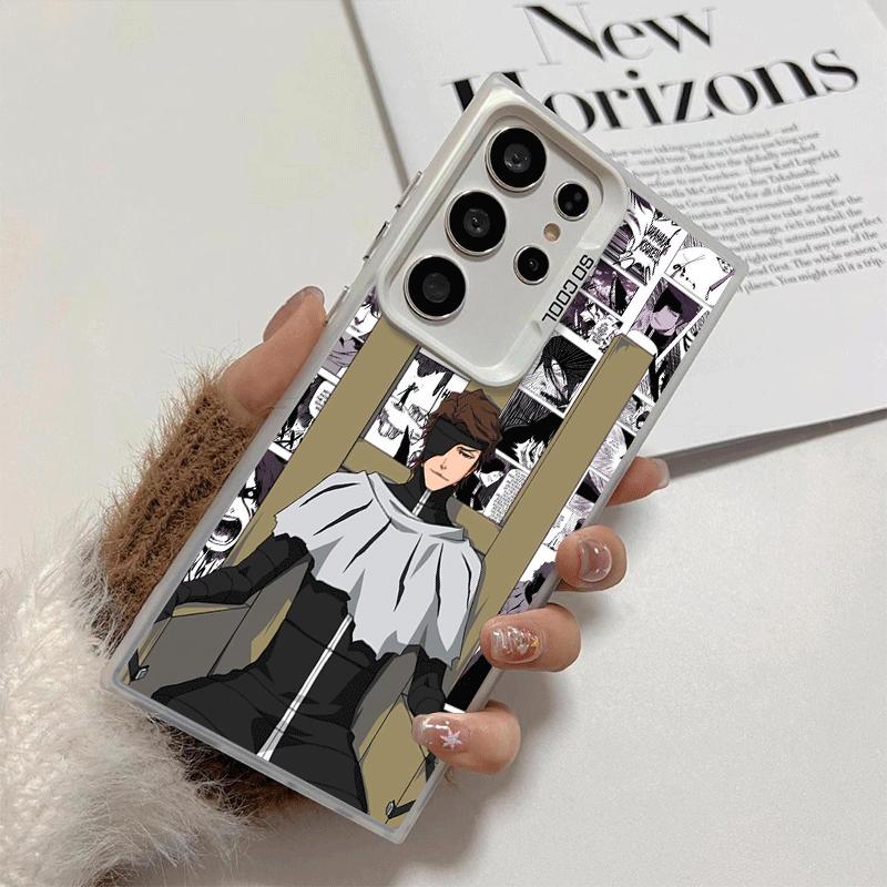 Bleach Aizen Sousuke Soft Phone Case for Samsung Galaxy S24 S25 FE S26 Edge S23 Ultra S22 Plus S21 + Shockproof Cover Back Shell