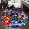 Batwheels Aufdruck Rund Teppich Teppichboden Stuhl Teppich Bereichsteppich Eingang Fußmatten, für Bürostuhl Wohnzimmer Schlafzimmer Küche.