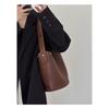 Lila Eimer Tasche Tasche Damen Textur Große Kapazität Fauler Stil Pendler Gemüsekorb Schultertasche Henkeltasche
