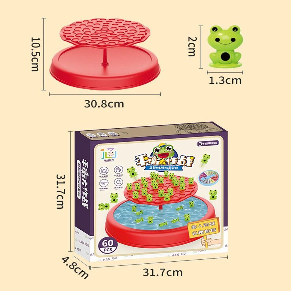 Parent-child Fun Frog Balance Tree Educational Balancing Board Puzzle  For Kids