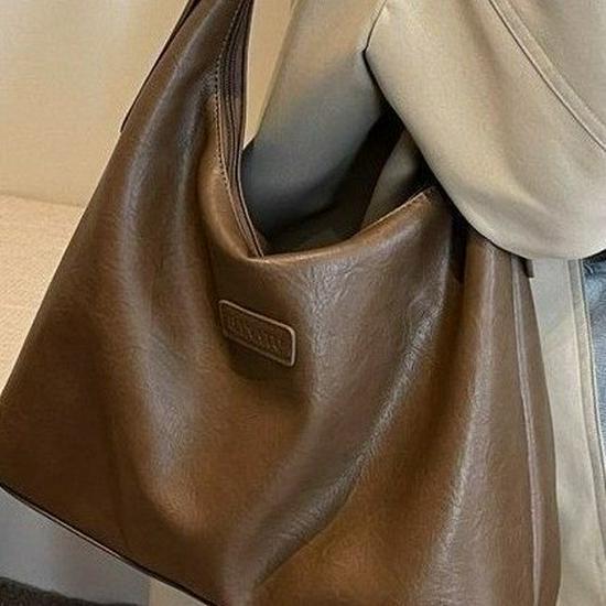 2025 Sommer Koreanischer Stil Weiches Leder Große Kapazität Damen Schulter-Tragetasche