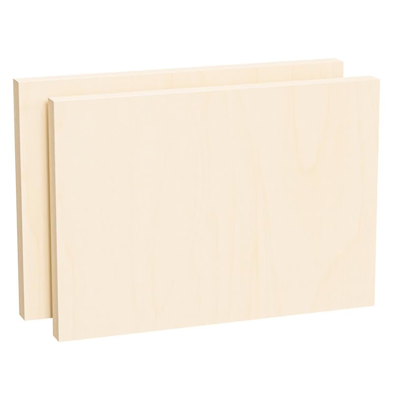 Wooden Canvas Board, Wooden Panel, Stretched Canvas, Canvas, Shina Plywood Panel, B4 Size (364*256mm), Art Supplies, Wooden Frame, Drawing Board, for