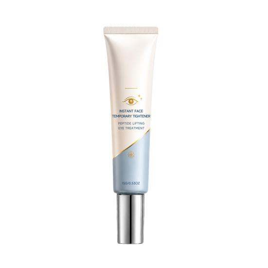 15G Instant Eye Face Tightener Cream, Peptide Temporary Firming Under-Eye Essence, Lightweight Hydrating Fine Lines Reducing Eye Care Cream 15g