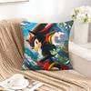 Cool SSonics HHedgehog Pillow Case Square DoubleSided Sofa Cushion Cover Bedroom Bedside Pillow