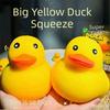 Soft Texture Duck Pinch Toy Non-Bounce Sensory Stress Toy Novelty Squishy Duck  Xmas Gift