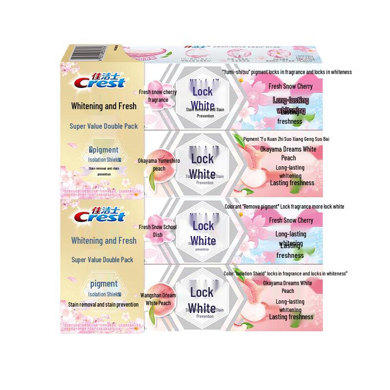 Crest Dual-Color Whitening Toothpaste Pack