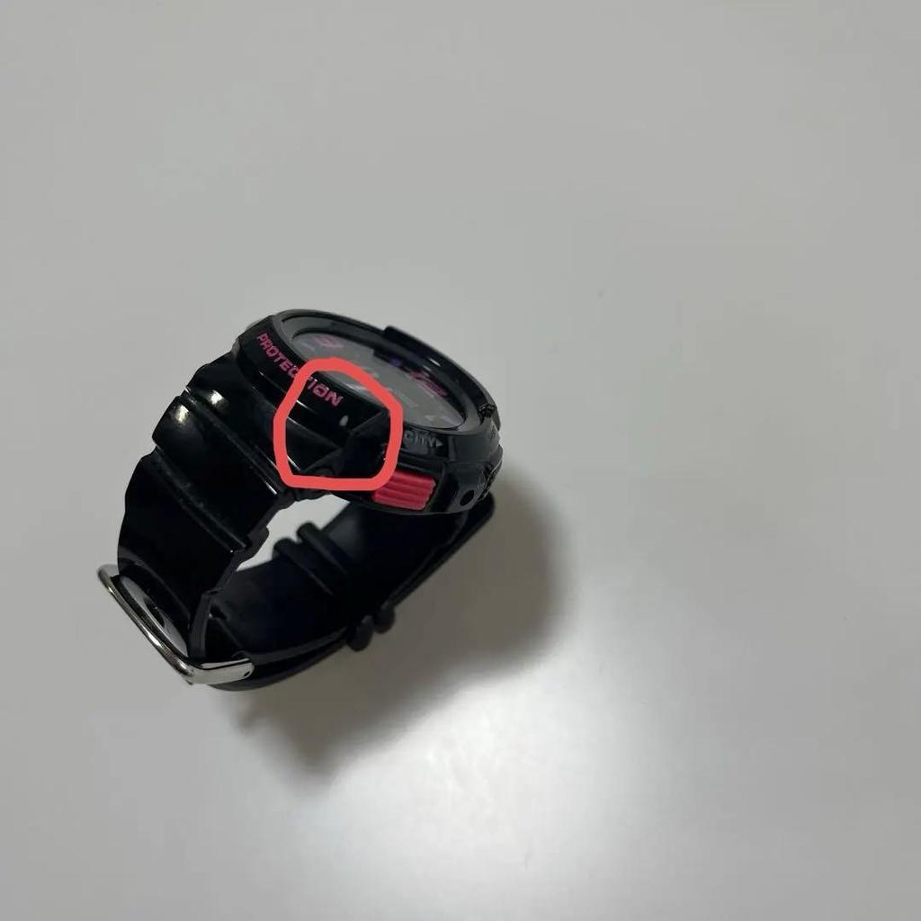 Used BABY-G Digital Watch Black Battery Replaced