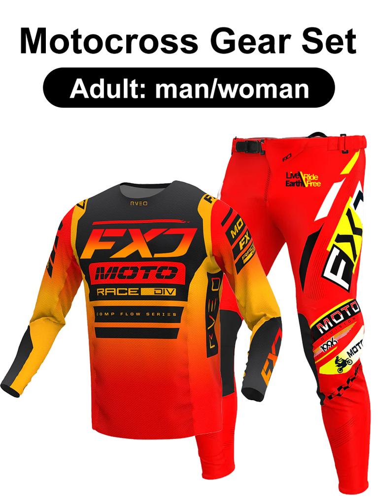 Motocross udstyrssæt Enduro cross Trøje Bukser Sæt Racer Udstyrssæt Off-road Herre Sæt Damebjerg Downhill Motorcykel MX