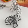 1Pc Halloween Black Spider Hair Claw Clips with Pearl Charm Design,Metal Gothic Punk Hair Clips Strong Hold Hair Accessories